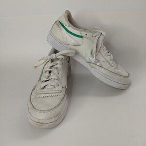 Reebok Classic White Green Sneaker 1Y3501 Womens Sneakers Size 7 Athleisure
